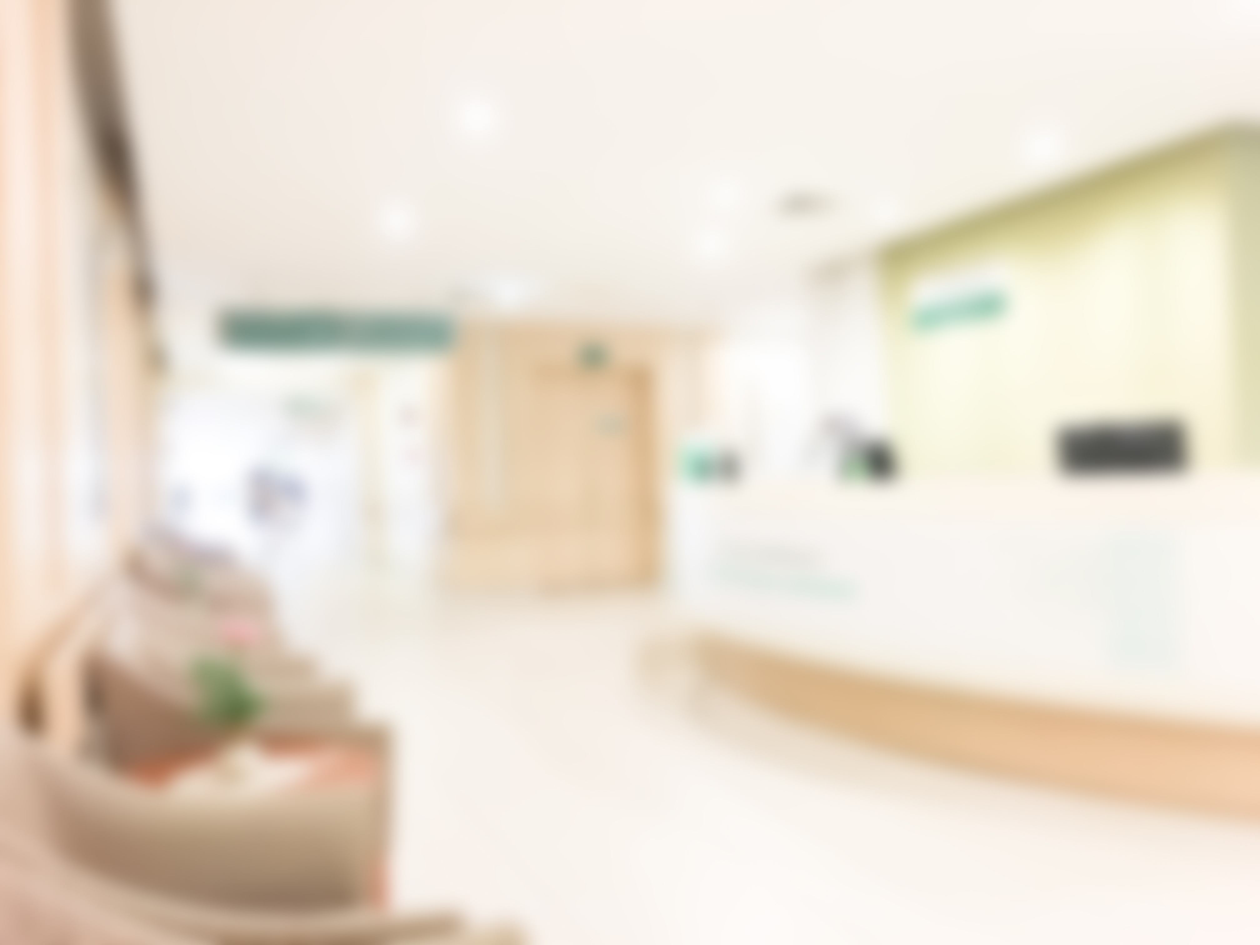 Abstract blur hospital interior for background